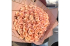Кремовая роза 80 см