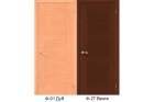 Межкомнатная дверь в шпоне файн-лайн «Рондо», (цвет Ф-01 Дуб, Ф-27 Венге)