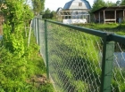 Забор из сетки рабицы с одной лагой 1, 8 м