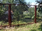 Забор из сетки рабицы в рамке  1, 8 м