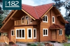 Клееный брус деревянный дом строительство 198,8 кв.м.