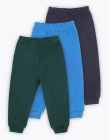 Брюки джоггеры комплект 3шт спортивные (голубой, синий, черный, серый, зеленый)