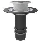 НЭ-Д1-ТО - Надставной элемент с дренажным фланцем Д1, трапом и опорным кольцом 125x340