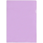 Папка-уголок OfficeSpace, А4, 100мкм, прозрачная фиолетовая