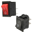 Выключатель клавишный прямоугольный красный Micro 250V 3А (3с) ON-ON (RWB-102)