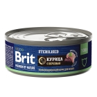 Брит Premium by Nature консервы с мясом курицы и печенью для стерилизованных кошек