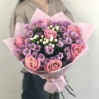 Букет цветов В розовых тонах
