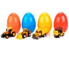 Машина игрушечная Технопарк "Камаз строительная техника", 7,5 см, в яйце, ассорти
