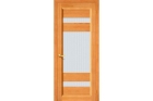 Межкомнатная дверь со стеклом «Вега-2», массив сосны (Т-30 Светлый Орех)
