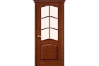 Деревянная дверь «М-7», массив сосны (цвет Т-05 Темный Лак)