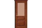 Межкомнатная дверь массив сосны  «М-5», (цвет Т-06 Темный Лак)