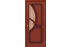 Межкомнатная дверь в шпоне файн-лайн «Греция», (цвет Ф-15 Макор)