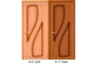 Межкомнатная дверь в шпоне файн-лайн «Лагуна», (цвет Ф-01 Дуб, Ф-11 Орех)