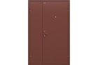 Дверь входная металлическая шириной 120-130 см «Дуо Слим», (цвет Антик Медь/Антик Медь)