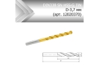 Сверло по металлу стандарт DIN338 SN HSS-G TiN D-3,7 мм (арт. 12020370)