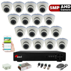 Комплект видеонаблюдения для помещений на 16 AHD камер 5.0MP  