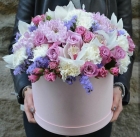 Букет цветов в шляпной коробке Сицилия