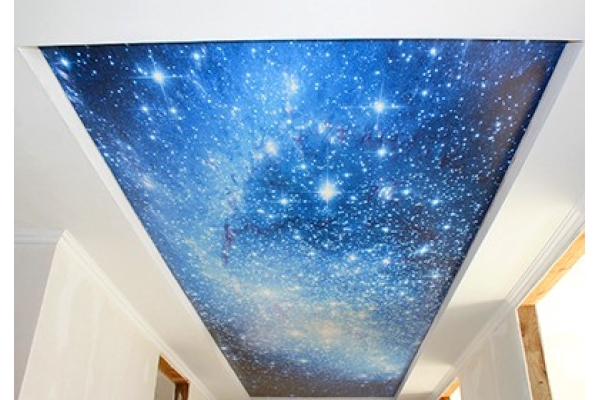 Звездное небо на потолке -просто своими руками.