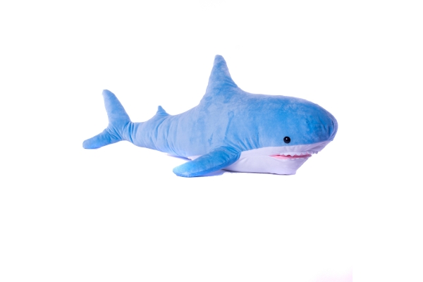 Мягкая игрушка Акула 100 см Синяя