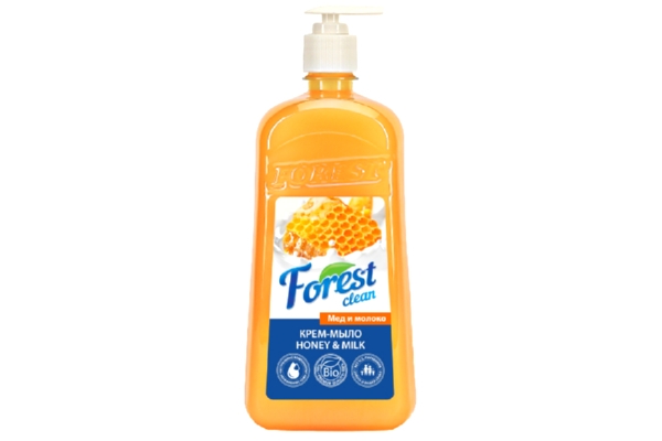 Крем-мыло FOREST CLEAN Мед и Молоко,  дозатор