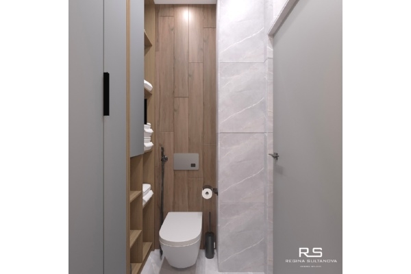 Дизайн проект туалета с визуализацией