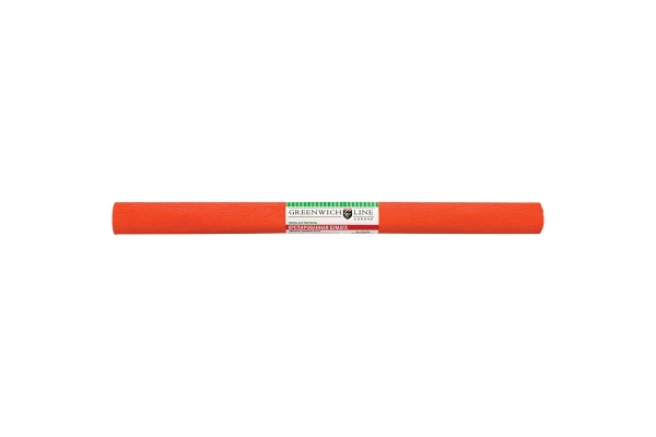 Бумага крепированная Greenwich Line, 50*250см, 32г/м2, темно-оранжевая, в рулоне