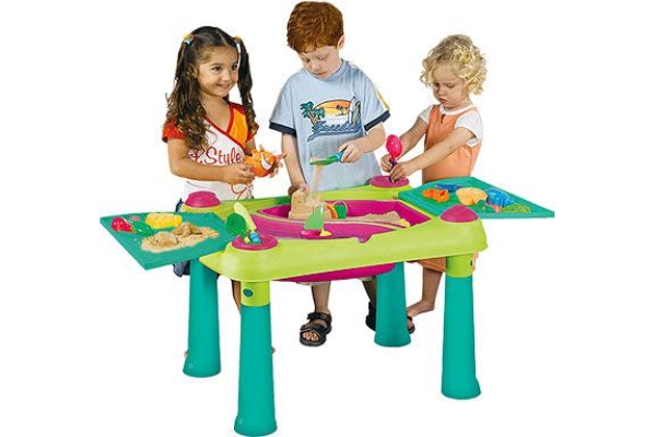 Столик для игры с песком и водой, зелено-фиолетовый Keter