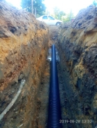 Промывка трубопровода ливневой канализации