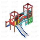 Детский игровой комплекс для дачи «Королевство» ДИК 1.15.06 H=900