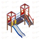 Детский игровой комплекс для дачи «Королевство» ДИК 1.15.07 H=900