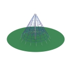 Спортивный комплекс для дачи Пирамида (на резиновое покрытие) СК 2.05.02-РК (сетка)
