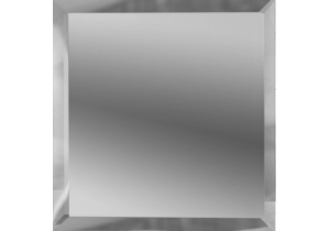 Зеркальная плитка с фацетом 10mm Квадрат Серебро