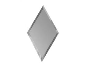 Зеркальная плитка с фацетом Ромб 10 мм Серебро