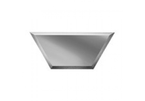 Зеркальная плитка Полусота с фацетом 10 мм Серебро