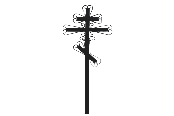 Крест металлический широкий