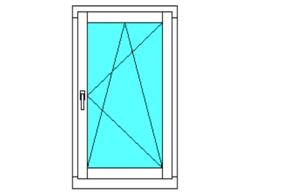 Пластиковое окно Rehau GRAZIO (одностворчатое)