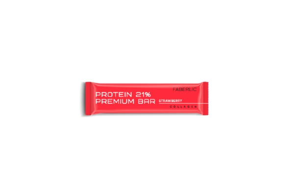 Протеиновый батончик Protein Premium Bar со вкусом клубники
