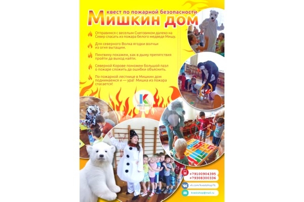 Детская программа по пожарной безопасности «Мишкин дом» 