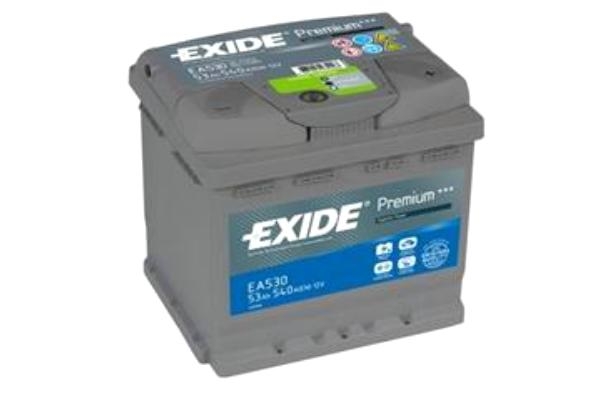 Стартерная аккумуляторная батарея арт: EXIDE _EA530