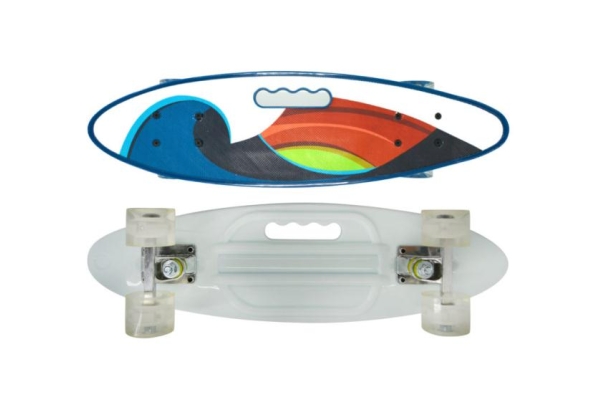 Скейтборд Navigator пластиковые светящиеся колеса, ручка для переноски арт.Т19998