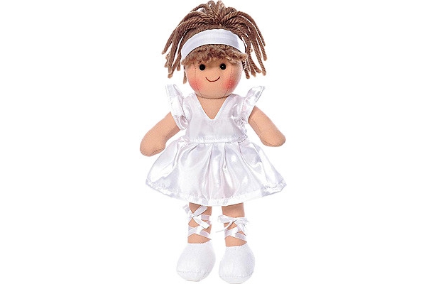 Мягкая кукла РУТ-БАЛЕРИНА в белом Teddykompaniet