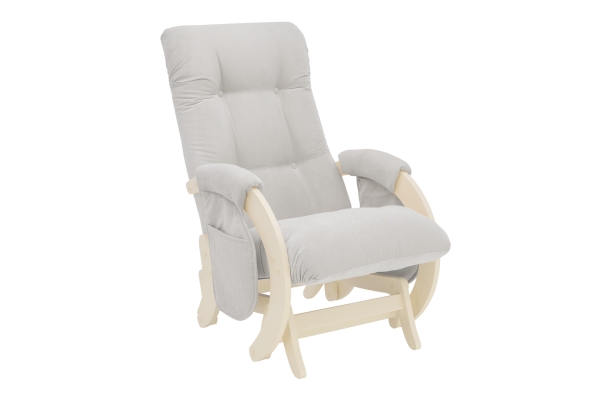 Кресло для мамы (глайдер) Milli Smile с карманами дуб шампань Verona Light Grey