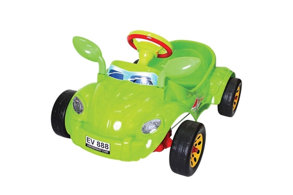 Машина педальная Молния с музыкальным рулем Orion Toys