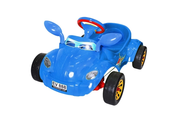 Машина педальная Молния с музыкальным рулем Orion Toys Синий