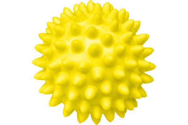Мяч массажный ЕЖИК 6,5 см желтый МалышОК Альпина Пласт