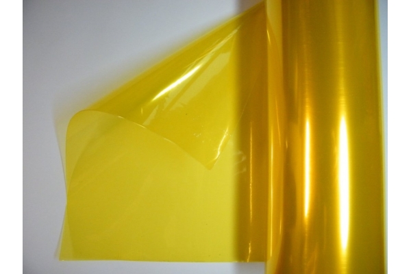 Пленка антигравийная для фар Желтая (ширина 0,3м)