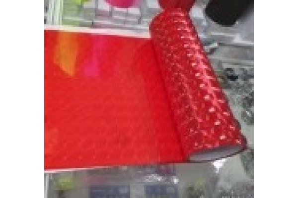 Пленка антигравийная для фар Красная 4D (ширина 0,3м)