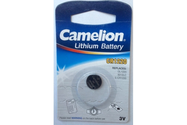 Батарейка CR 1220 BL-1 3V Camelion Lithium
