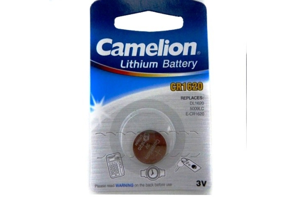 Батарейка CR 1620 BL-1 3V Camelion Lithium (1шт)