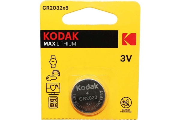 Батарейка CR 2032-5BL KODAK MAX (1шт)